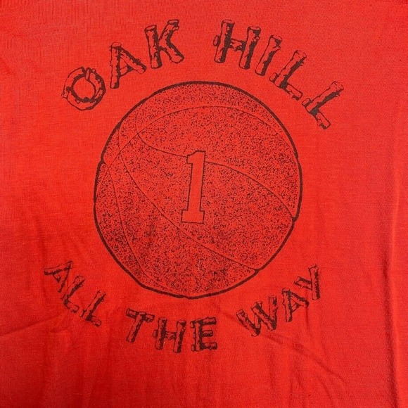 Kids Oak Hill All The Way Basketball Tee Thrifted Vintage Style Size M - Picture 4 of 10
